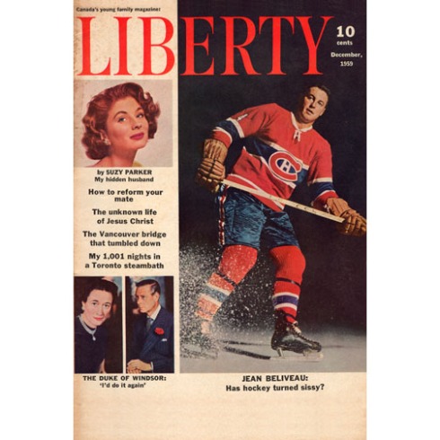 CanadianCultureThing postcard #0018 features Liberty Magazine from December 1959. The Duke of Windsor was a title created for Edward once he abdicated the throne. This issue of Liberty also featured an ongoing concern that Canadians were facing in late 1959 - a dollar valued higher than the U.S. Canadian businesses that relied heavily on American patronage we forced to take the greenback at par and sometimes even sweeten the deal with incentives.